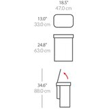 simplehuman Crna beskontaktna željezna kanta za smeće 58 l Sensor – | shoptok.hr