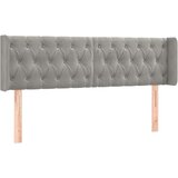  Posteljno vzglavje svetlo sivo 147x16x78/88 cm žamet, (20792905) | Shoptok.si