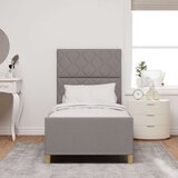 vidaXL Postelja v taupe barvi iz tkanine - 90x200 cm, (22049626) | Shoptok.si