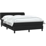 Box spring postelja z vzmetnico črna 160x210 cm žamet, (22053874) | Shoptok.si