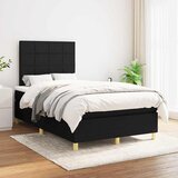  Krevet box spring s madracem crni 120 x 190 cm od tkanine | shoptok.hr