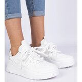 Gemre White women's sneakers with thick laces Kayota | Shoptok.si