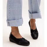 Gemre Black wedge-heeled shoes Sundown | Shoptok.si
