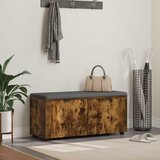  Klupa za hodnik s jastukom Dimljeni Hrast 100 x 38 x 46 cm | Eponuda.ba