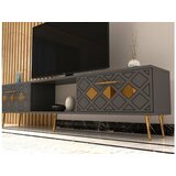 Hanah home tv polica dome anthracite gold | ePonuda.com