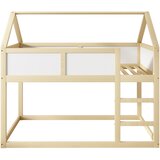 Möbrio Pogradna postelja 90x200cm - s stopnicami - konstrukcija iz masivnega lesa - naravna, (22060446) Cene