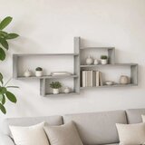  Zidna polica Betonska siva 168 5 x 17 x 68 cm - Betonska siva 4 pregrade | shoptok.hr
