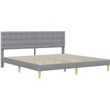  Okvir kreveta s madracem Svijetlo siva 180 x 200 cm tkanina | shoptok.hr