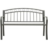  Vrtna klupa siva 120 cm čelična | shoptok.hr