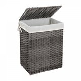 Songmics Koš za perilo 90 L, siv ratan | Shoptok.si