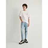 majica kroja relaxed fit - bela