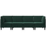  Set namještaja za dnevni boravak 4 pcs Tamnozelena Baršun | shoptok.hr