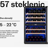 Klarstein illuminosa ugradbeni vinski hladnjak | dvozonski | uv zaštita | 143 litra | 57 boca | 60 cm | shoptok.hr