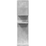  Sobna pregrada / regal za knjige sivi 92x29x112 cm drveni | shoptok.hr