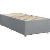 vidaXL Box spring postelja z vzmetnico svetlo siv 100x200 cm blago, (21291889) | Shoptok.si
