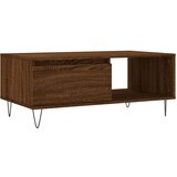 Maison Chic Klubska mizica - kavna mizica - Nizka mizica rjav hrast 90x50x36,5 cm inženirski les, (21754656) | Shoptok.si