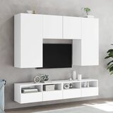  Zidni TV ormarić bijeli 80 x 30 x 30 cm od konstruiranog drva | Eponuda.com