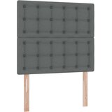  s madracem i skladištem Tamno siva 90 x 190 cm tkanina | shoptok.hr