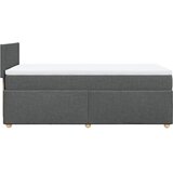  Okvir kreveta s oprugama i madrac tamnosivi 80x200cm od tkanine | shoptok.hr
