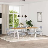  Zložljiva stolica 8 pcs Siva 48 x 43,5 x 81 cm Umjetno usnje, (5000296716) | Shoptok.si