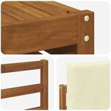  Set vanjskih sofa 7 kom. Prirodna i krem Čvrsto drvo akacije | shoptok.hr