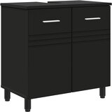 vidaXL Kopalniška enota Črna 60 x 35 x 60 cm Inženirski les, (5000246059) | Shoptok.si