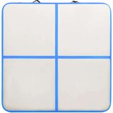  Napihljiva gimnastična podloga s tlačilko 200x200x10 cm modra | Shoptok.si