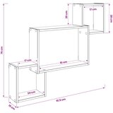  Stenska polica Montaža za steno Bela 91,5 x 15 x 76 cm, (5000307049) | Shoptok.si