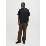 Jack & Jones Majice s kratkimi rokavi JORPAROS Črna | Shoptok.si