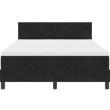  Krevet s podnicom i madracem &amp LED Crni 140x190 cm Baršun | shoptok.hr