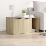 vidaXL Kutija z mačji pijesak boja hrasta 80x50x45cm konstruirano drvo | shoptok.hr