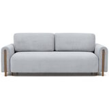 ELTAP Siva sklopiva/s prostorom za odlaganje sofa od samta 244 cm Arcadova – Cijene