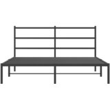 Metalni okvir za krevet s uzglavljem crni 160x200 cm | shoptok.hr