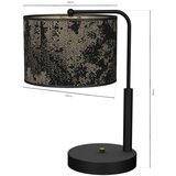  Stona lampa SATINO 1xE27/60W/230V crna/zlatna | Eponuda.com