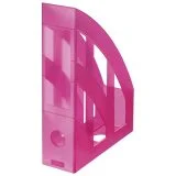 stalak za spise uspravni plastičan classic 10531556 providno roze