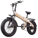 ORLMS S9F zložljivo električno kolo, 20" fat bike, 48V 13Ah baterija, bež, (5000255635) | Shoptok.si