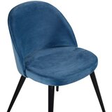 Venture Home Velvet blagovaonska stolica, plava, set od 2 | shoptok.hr