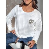 DStreet Bluzka damska oversize ICONIQ biała | Shoptok.si