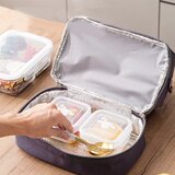  Funkcionalna i elegantna termo torba za ručak 27cm - ljubičasta | Shoptok.si