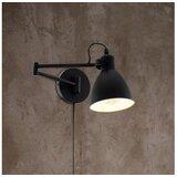 Eglo San peri zidna/1, e27, pokretna, crna | shoptok.hr