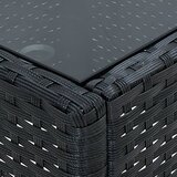  Vrtni stol crni 75 x 40 x 37 cm od poliratana | shoptok.hr