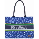 Svilanit modna torba Love Voyage, svetlo modra - 42,5 x 32,5 x 12 cm