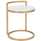 Okrogla stranska mizica z marmorno mizno ploščo ø 40,5 cm Round Marble –