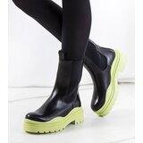 D/CEO Black patent leather insulated boots Campi Cene