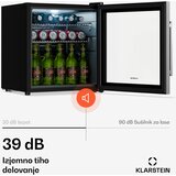 Klarstein Beersafe hladilnik za pijačo s steklenimi vrati | 44 x 48 cm | Notranja LED osvetlitev | Shoptok.si