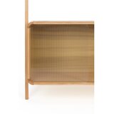 Zuiver Regal iz masivnega jesena z drsnimi vrati v naravni barvi 90x180x35 cm Rise – | Shoptok.si