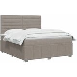  Boxspring krevet s madracem Sivosmeđa 160 x 200 cm Tkanina - Sivosmeđa 160 x 200 cm Dizajn linija | shoptok.hr