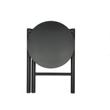 Zone Črn kovinski stolček Disc – | Shoptok.si