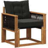  Srednja sofa za van Čvrsto drvo akacije Prirodna | shoptok.hr