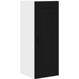 vidaXL Stenska kuhinjska omarica s polico 2 pcs Črna 30 x 31 x 80 cm | Shoptok.si